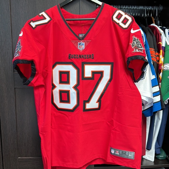 Rob Gronkowski Tampa Bay Buccaneers Nike Vapor Elite Authentic Jersey - 52/XXL - Picture 1 of 16